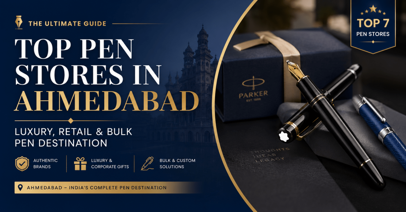 Top Pen Stores in Ahmedabad – Luxury Pens, Corporate Gifts & Bulk Branded Pen Suppliers