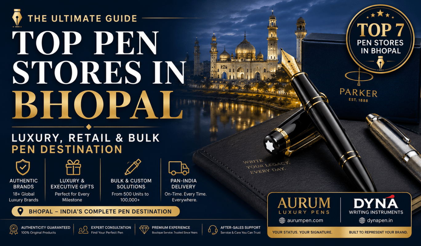 Top Pen Stores in Bhopal – Luxury Pens, Corporate Gifts and Bulk Branded Pen Suppliers